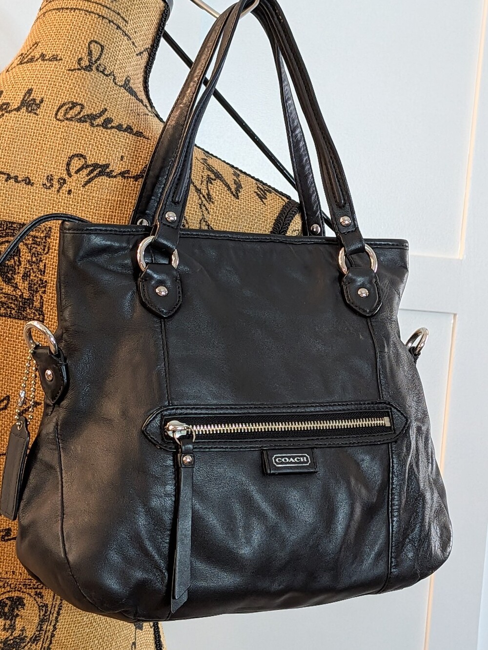 Coach Soft Black Shoulder Bags